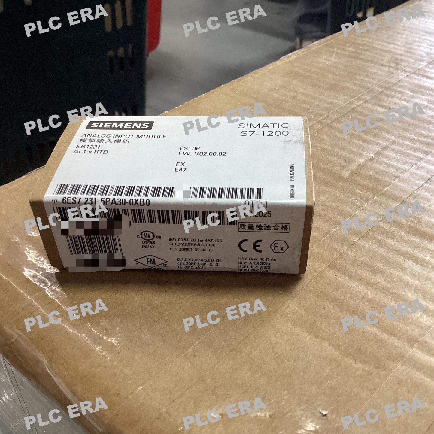 PLC ERA warehouse stocked with Original New Siemens 6ES7231-5PA30-0XB0 and industrial automation modules ready for global shipping