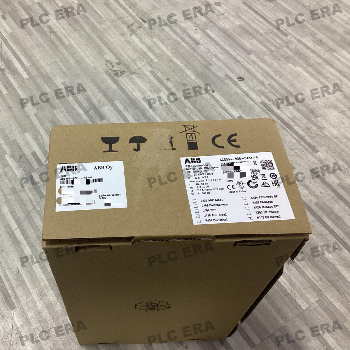 PLC ERA warehouse stocked with Original New ABB ACS355-03E-07A3-4 and industrial automation modules ready for global shipping