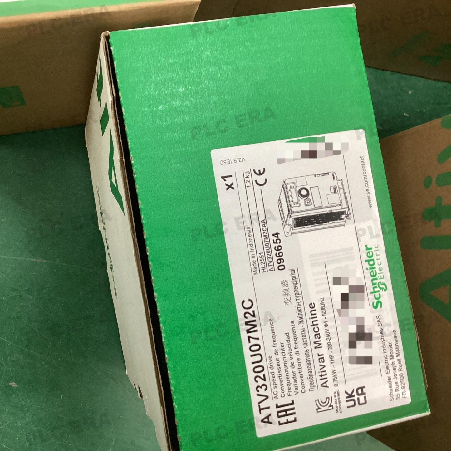 PLC ERA warehouse stocked with Original New Schneider Electric ATV320U07M2C and industrial automation modules ready for global shipping