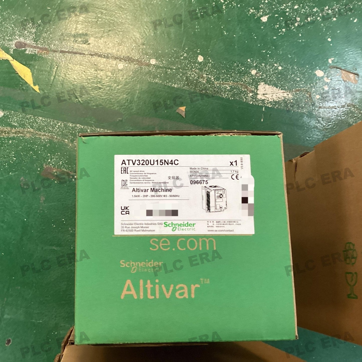 PLC ERA warehouse stocked with Original New Schneider Electric ATV320U15N4C and industrial automation modules ready for global shipping