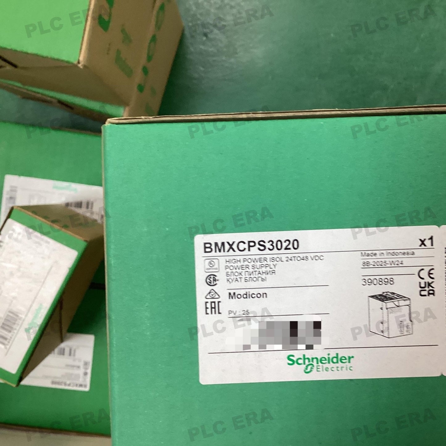 PLC ERA warehouse stocked with Original New Schneider Electric BMXCPS3020 and industrial automation modules ready for global shipping