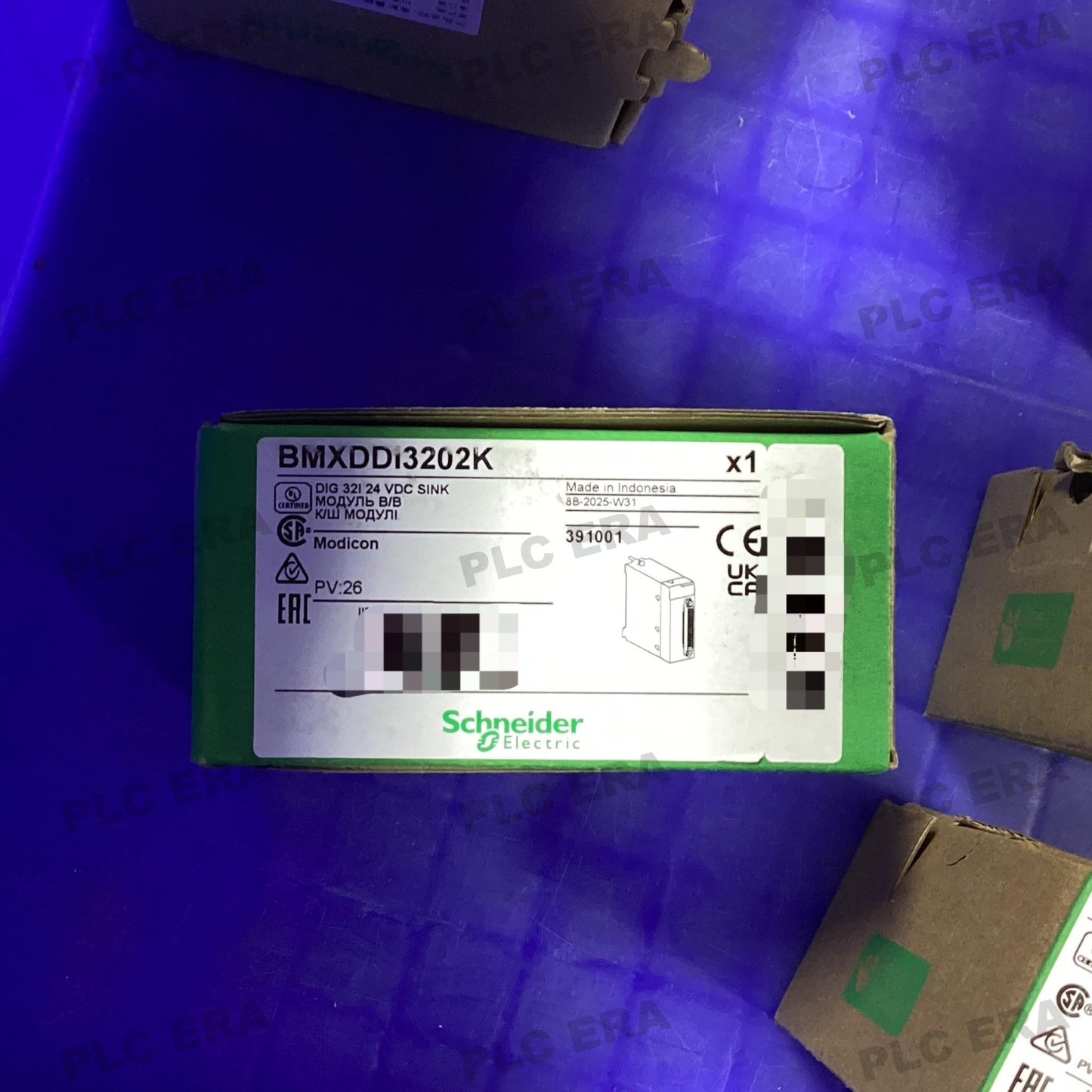 PLC ERA warehouse stocked with Original New Schneider Electric BMXDDI3202K and industrial automation modules ready for global shipping