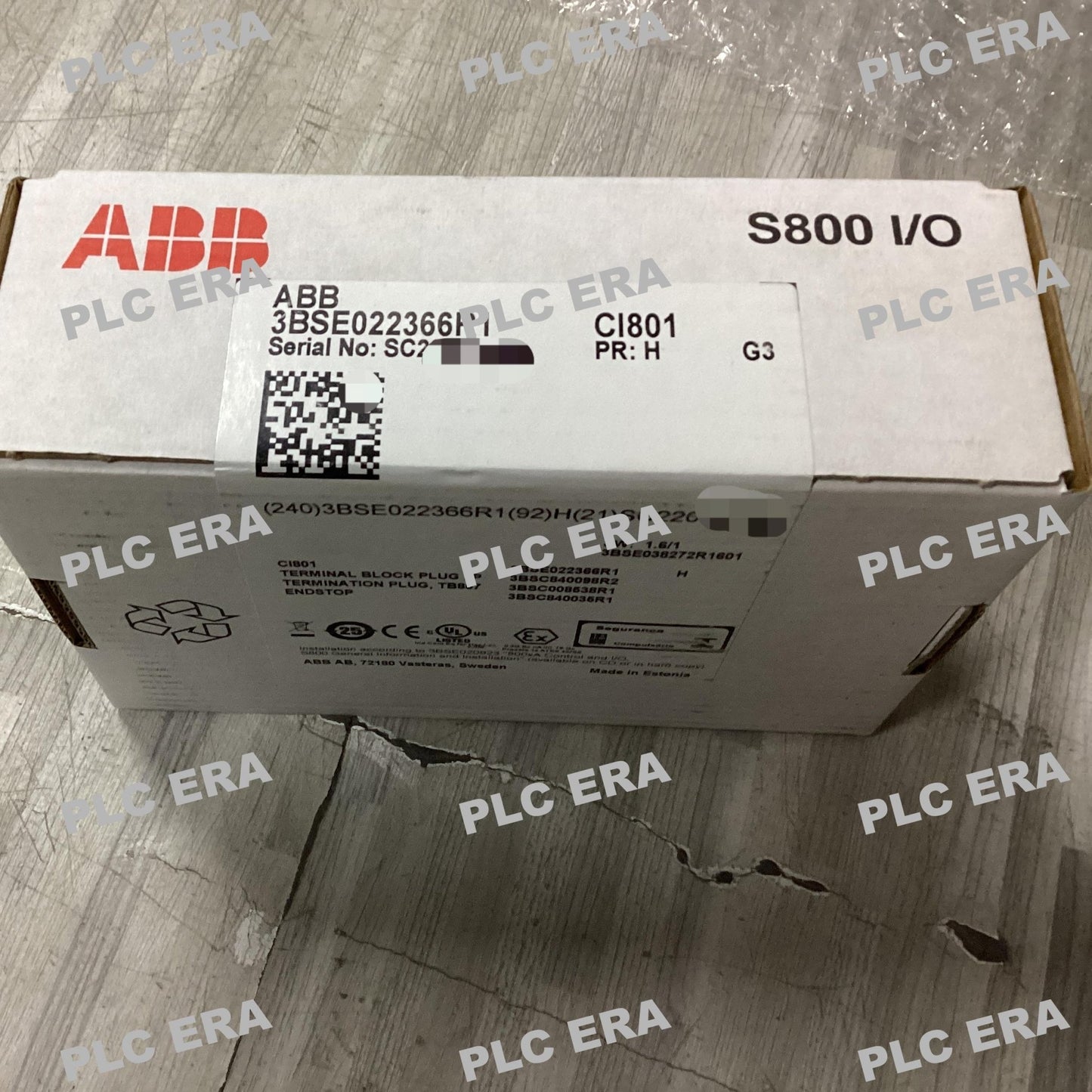 PLC ERA warehouse stocked with Original New ABB CI801 and industrial automation modules ready for global shipping