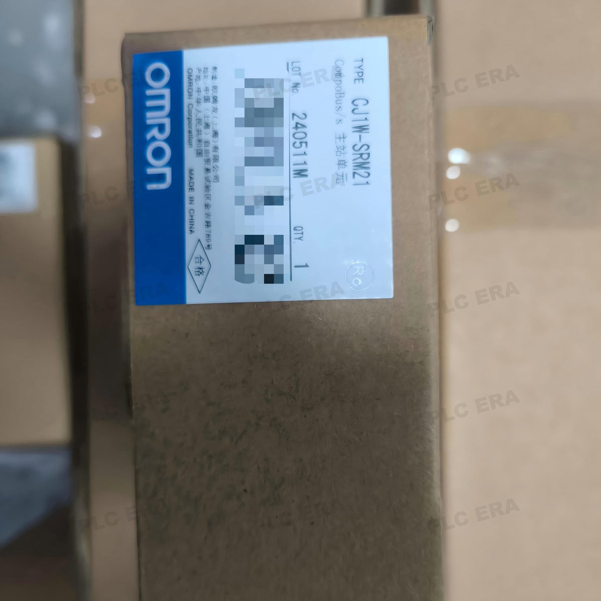 PLC ERA warehouse stocked with Original New Omron CJ1W-SRM21 and industrial automation modules ready for global shipping