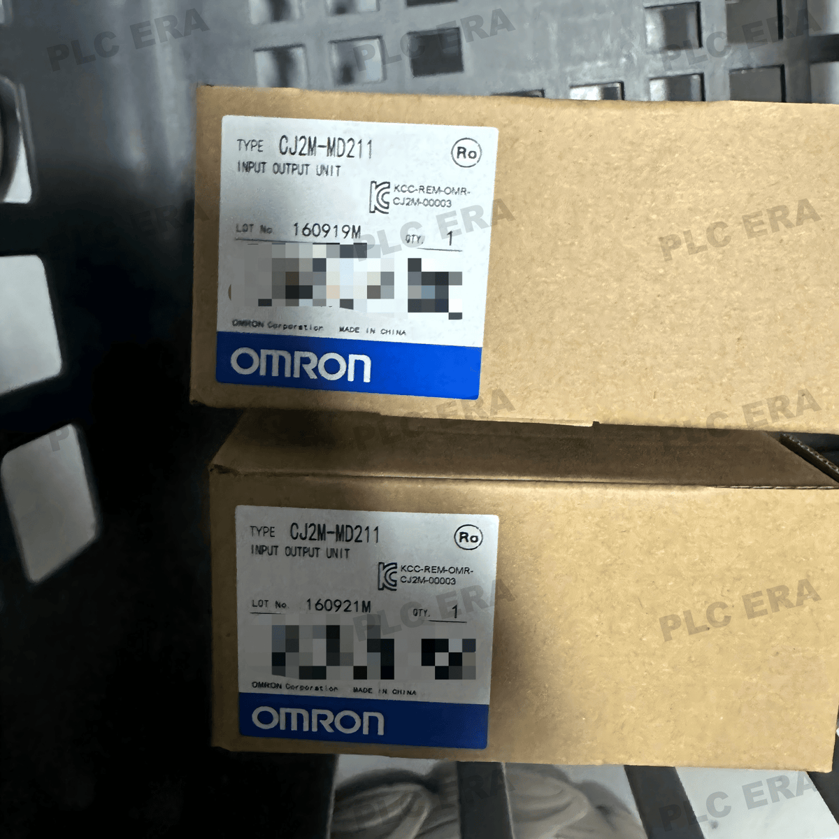 PLC ERA warehouse stocked with Original New Omron CJ2M-MD211 and industrial automation modules ready for global shipping