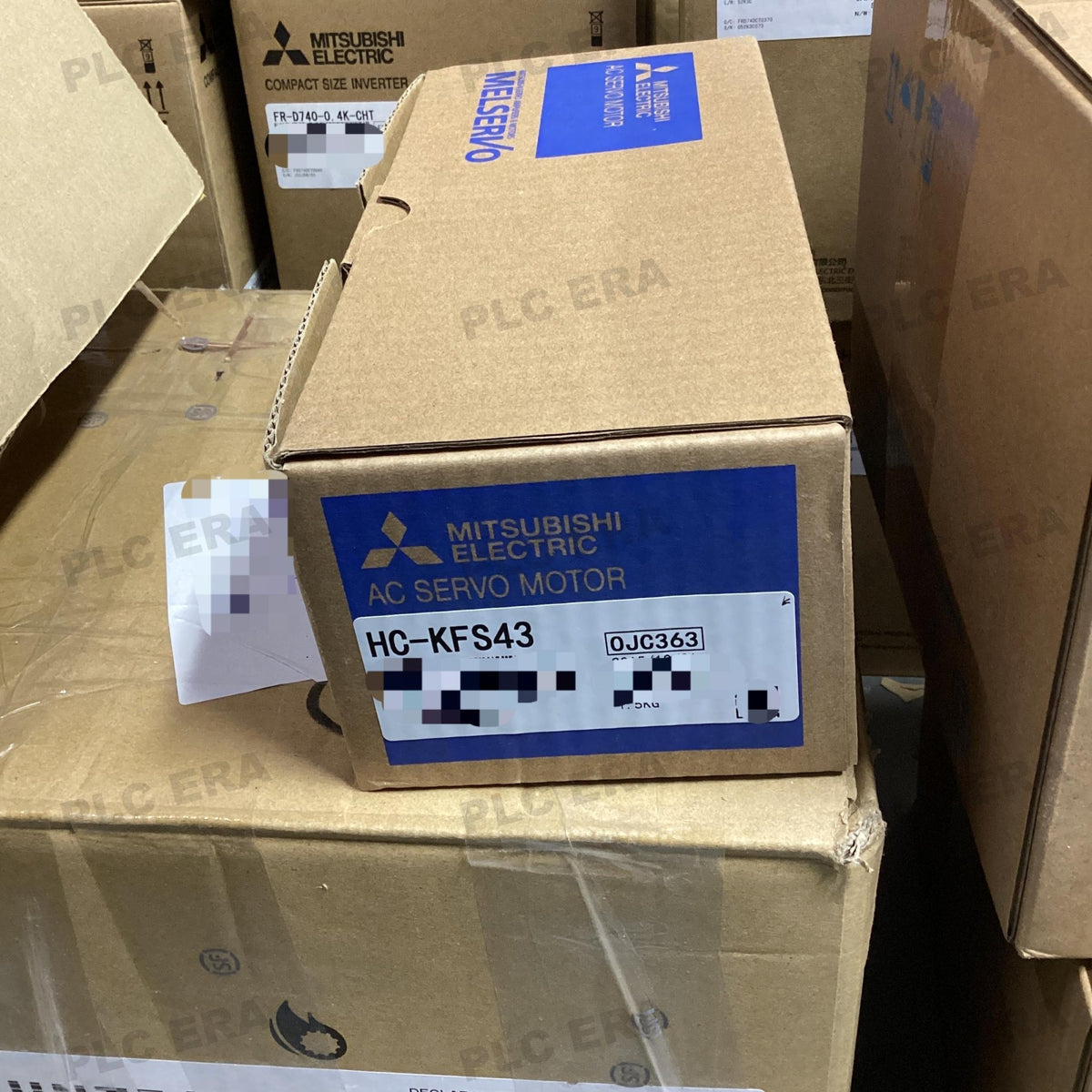 PLC ERA warehouse stocked with Original New Mitsubishi HC-KFS43 and industrial automation modules ready for global shipping