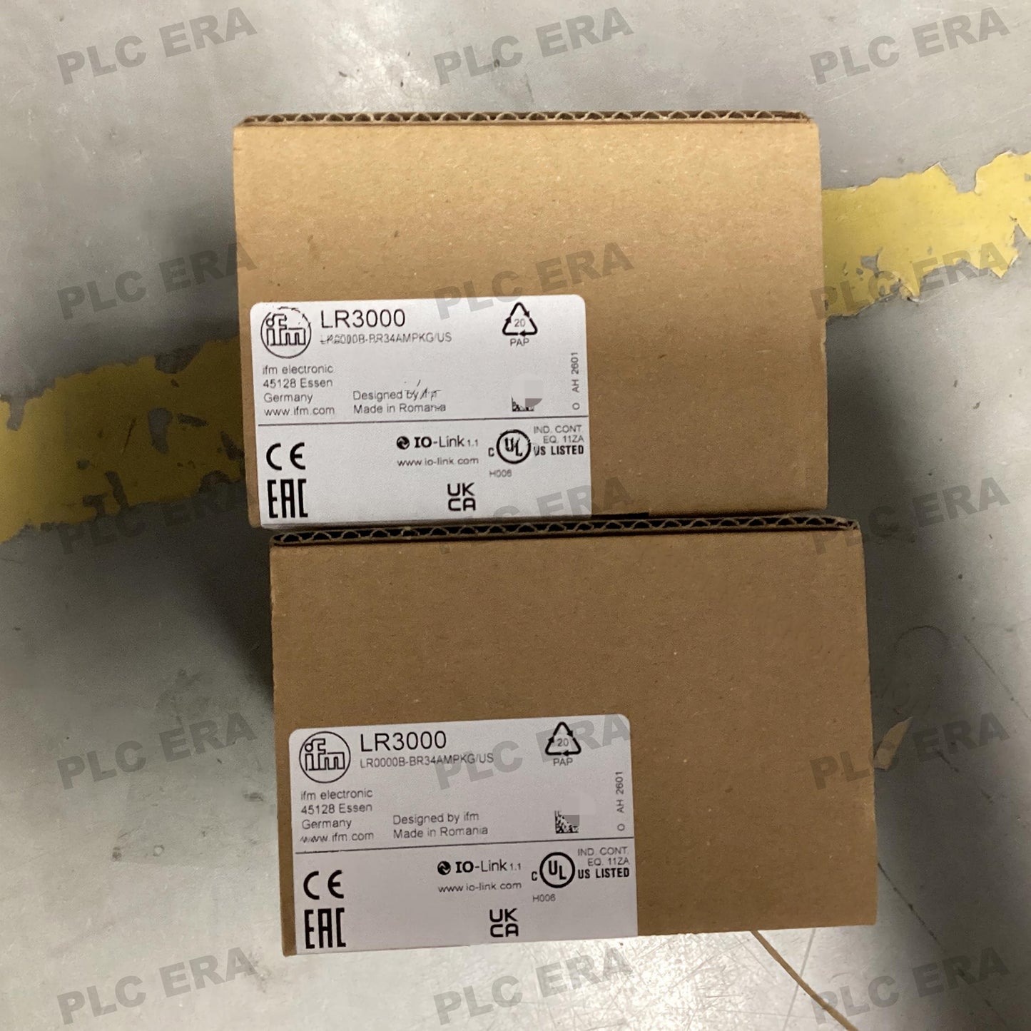 PLC ERA warehouse stocked with Original New IFM LR3000 and industrial automation modules ready for global shipping