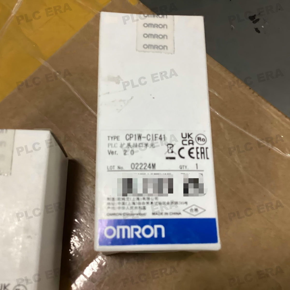 PLC ERA warehouse stocked with Original New Omron CP1W-CIF41 and industrial automation modules ready for global shipping
