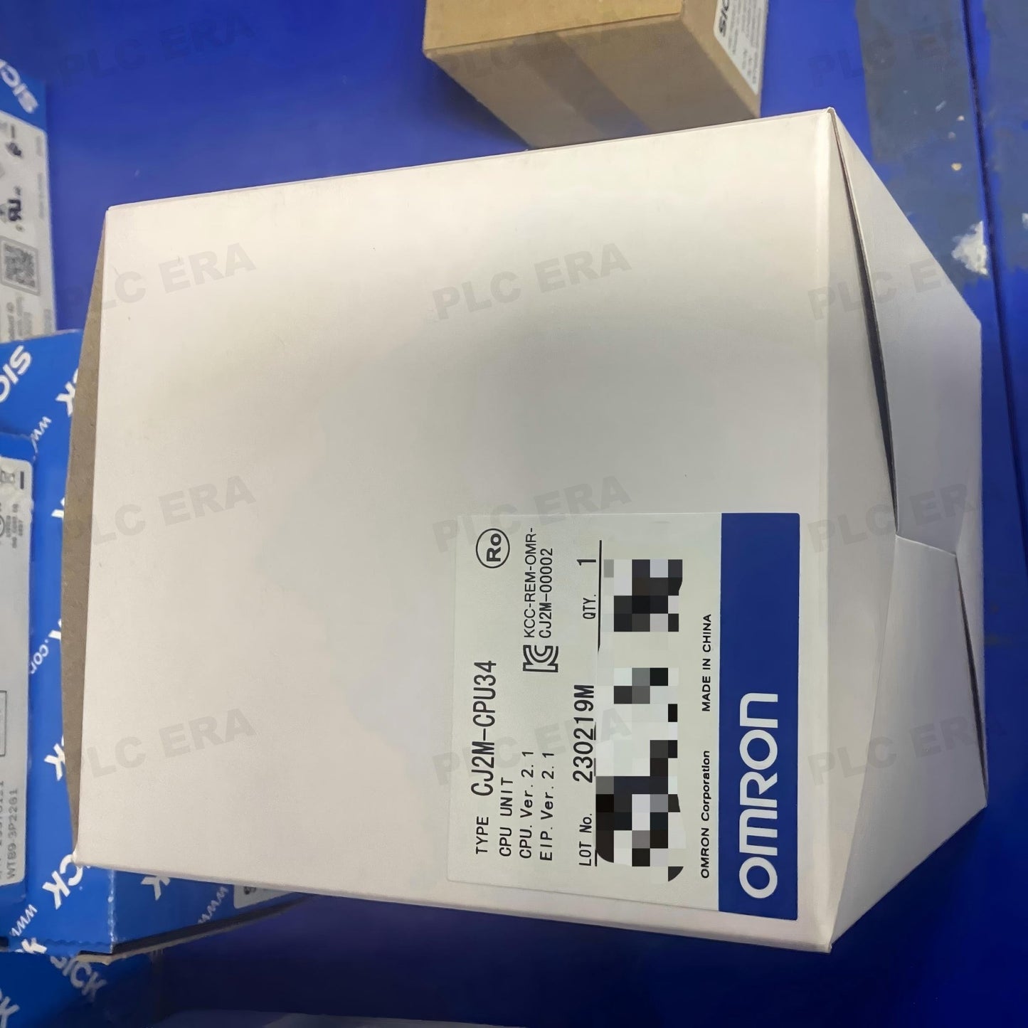 Omron CJ2M-CPU34 dimensions drawing 90×62×84.5mm