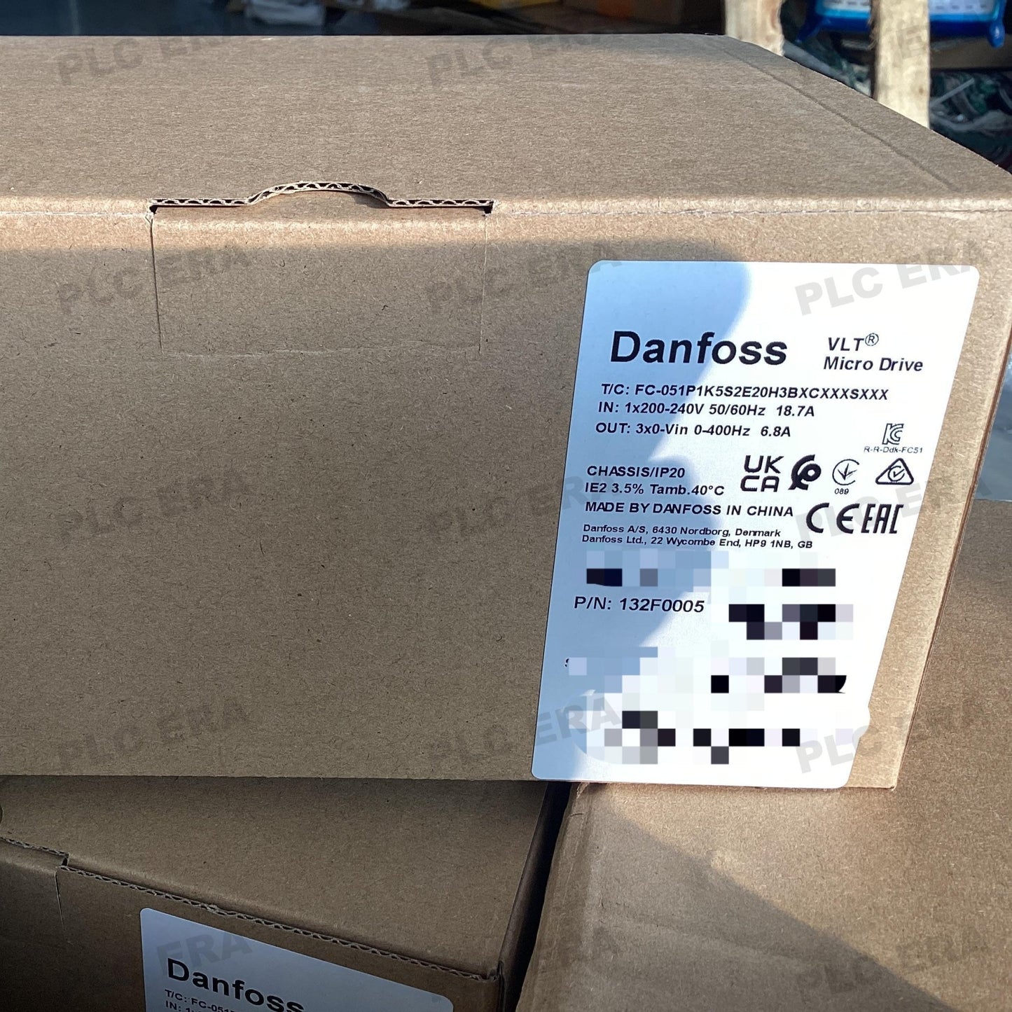 Danfoss FC - 051P1K5S2E20H3BXCXXXSXXX VLT® FC - 51 1.5 kW Frequency Converter 132F0005 - PLC ERA