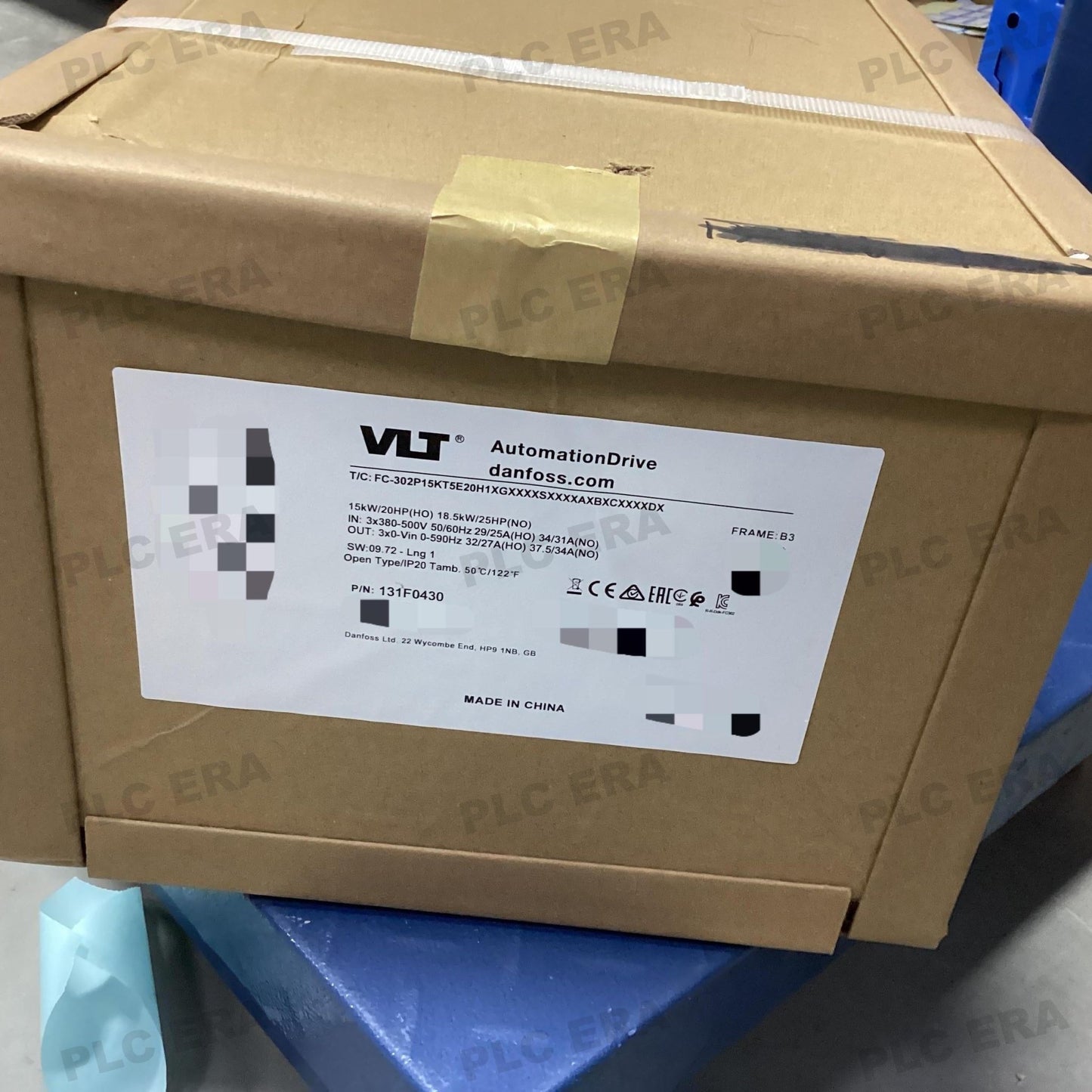 Danfoss FC - 302P15KT5E20H1XGXXXXSXXXXAXBXCXXXXDX VLT® FC - 302 15 kW 131F0430 - PLC ERA