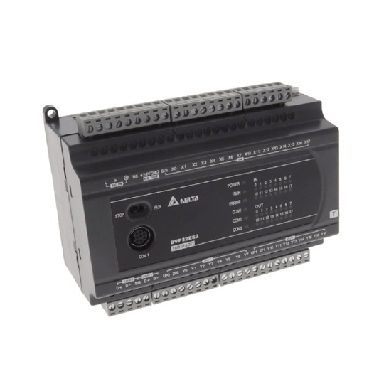 DELTA DVP32ES200T PLC 32 I/O Points with 24V DC Power Supply - PLC ERA