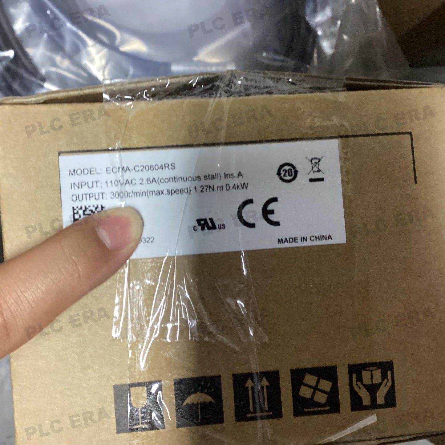 DELTA ECMA - C20604RS Servo Motor 400W 3000rpm 220V 1.27Nm - PLC ERA