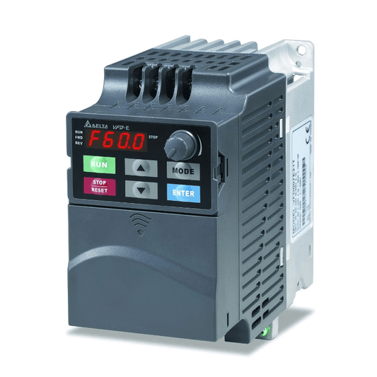 Delta VFD022E43A AC Drive, 2.2kW, 3-Phase, 380V, VFD-E Series - PLC-ERA