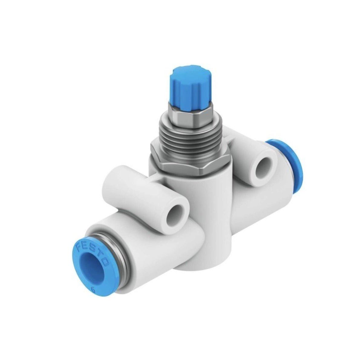 Festo GR - QS - 4 One - Way Flow Control Valve 4mm QS Push - In 110 L/min - PLC ERA