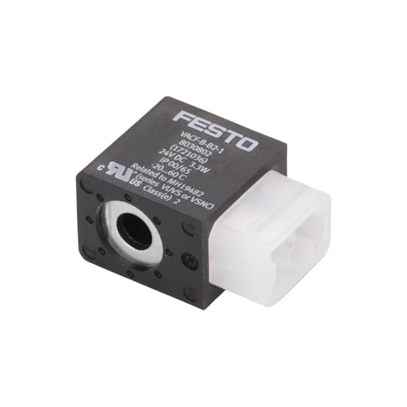 Festo VACF - B - B2 - 1 Solenoid Coil 24V DC 3.3W IP65 8030802 - PLC ERA