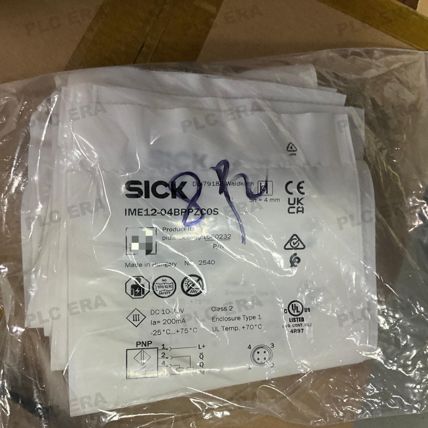 SICK IME12-04BPPZC0S 1060232 dimensions drawing 65 mm length M12 thread