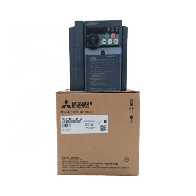 Original New Mitsubishi Electric FR-D740-0.4K-CHT FREQROL-D700 0.4kW 3-phase inverter front view
