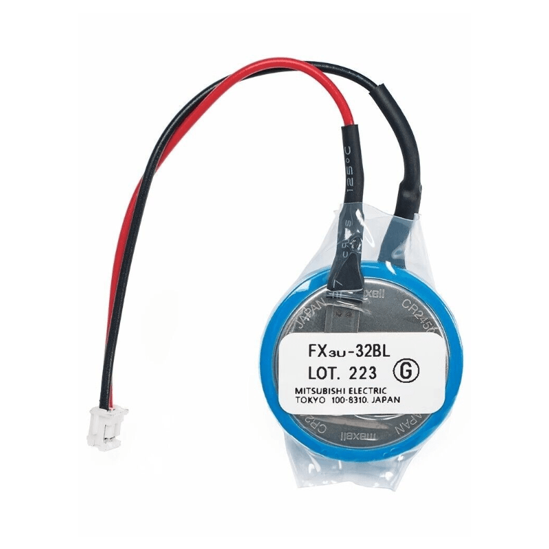 Original New Mitsubishi Electric FX3U-32BL memory backup battery for FX series PLC front view