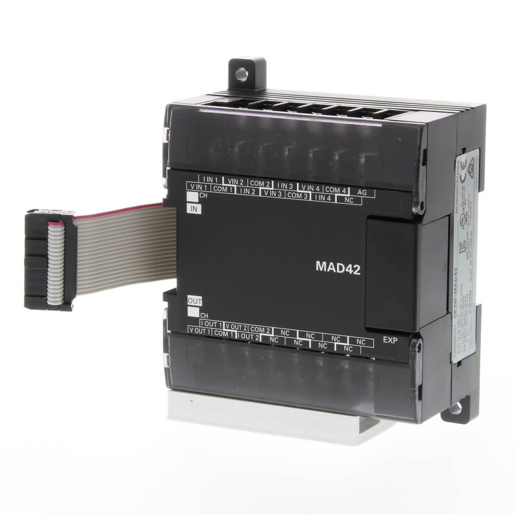 OMRON CP1W-MAD42 I/O Expansion Unit, 4 x Analog Inputs and 2 x Analog Outputs - PLC-ERA