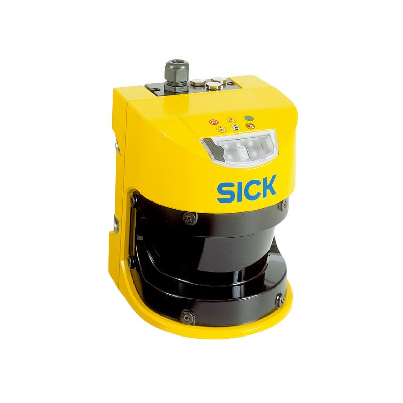 SICK S30A-4011CA 1028935 S3000 Advanced safety laser scanner yellow aluminium die cast housing front view