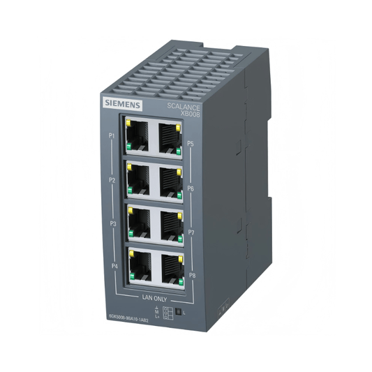 SIEMENS 6GK5008-0BA10-1AB2 SCALANCE XB008 Unmanaged Industrial Ethernet Switch - PLC-ERA