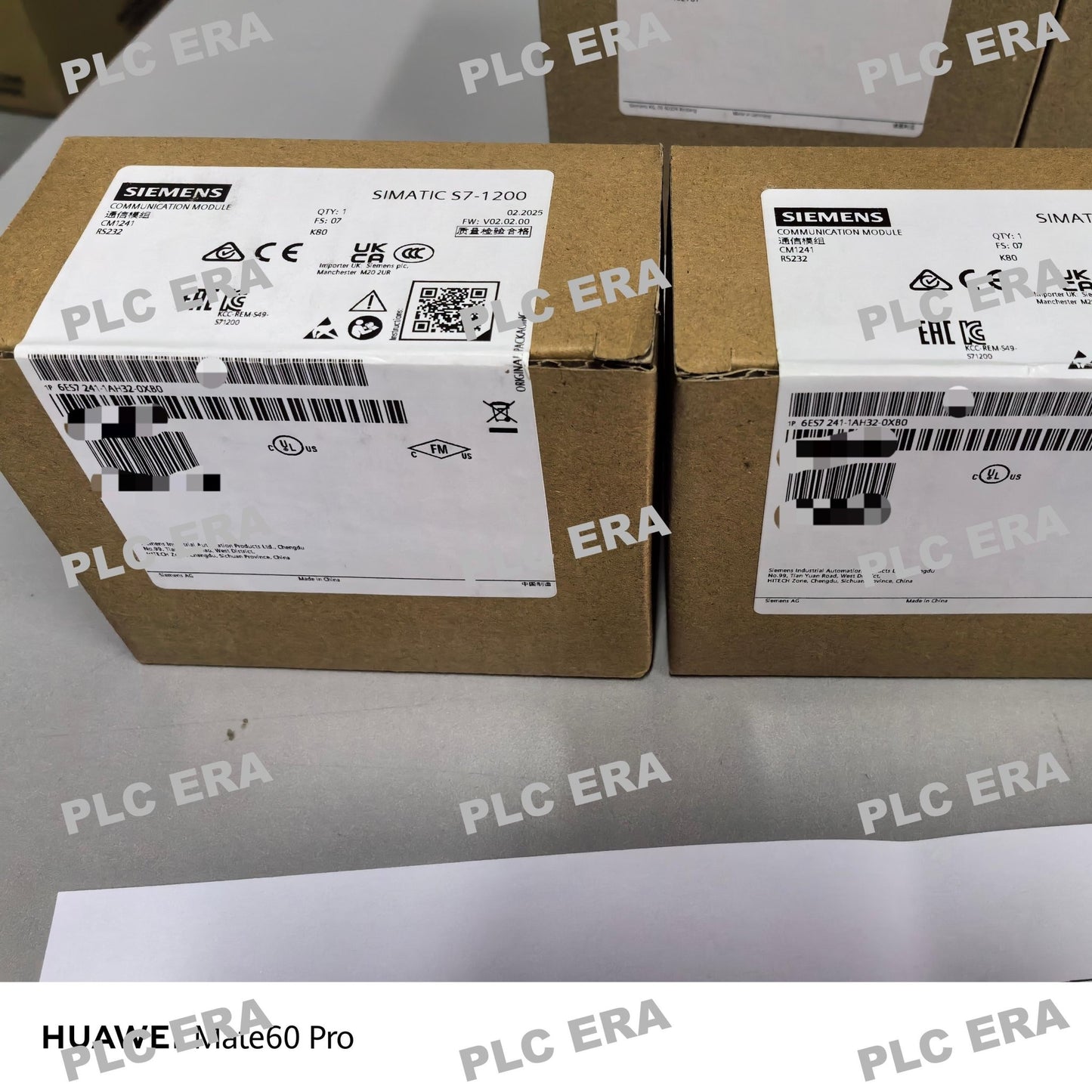 Front view of Siemens S7-1200 CM 1241 RS232 module 6ES7241-1AH32-0XB0