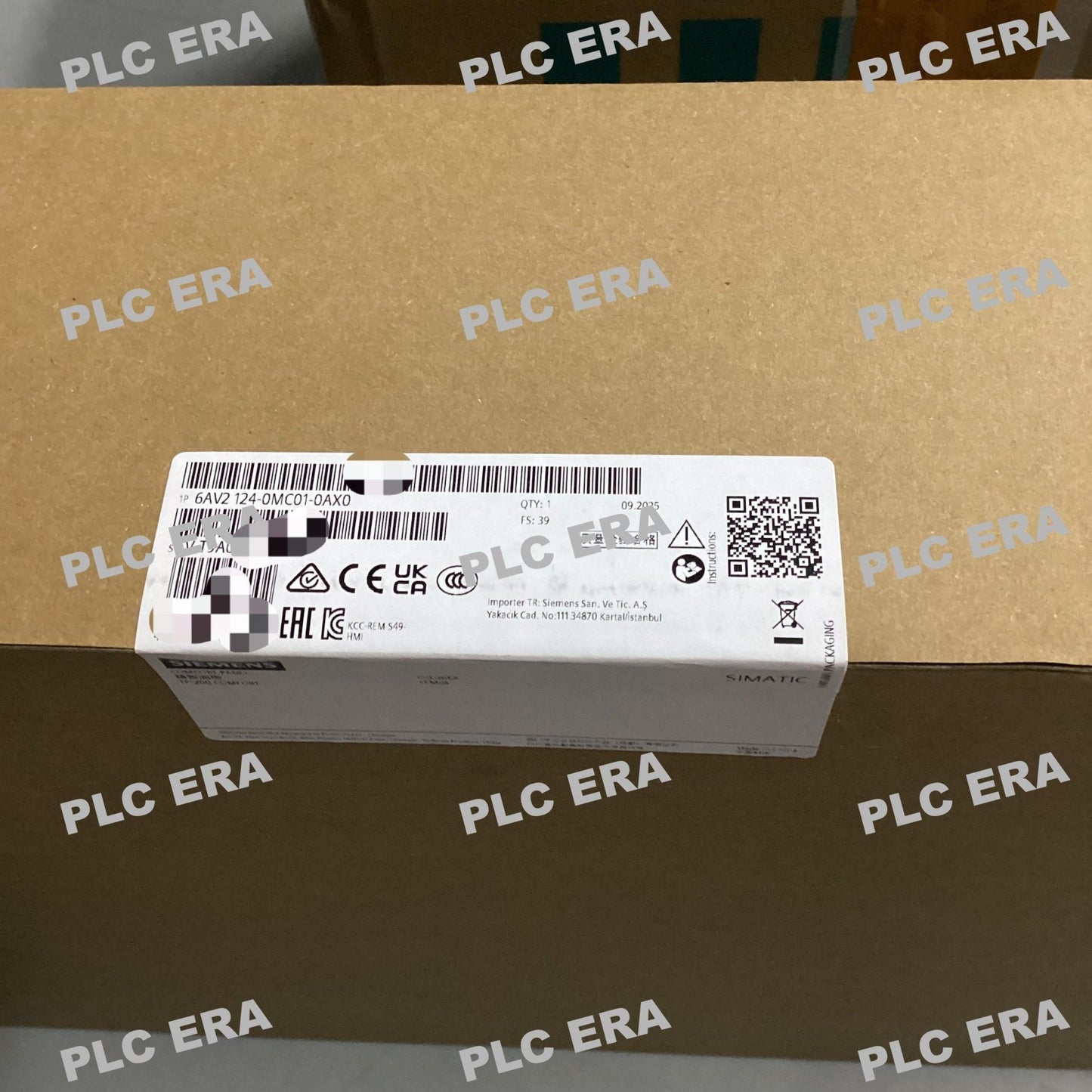 Rear view of Siemens SIMATIC HMI TP1200 Comfort 6AV2124-0MC01-0AX0 showing PROFINET and MPI/PROFIBUS DP ports