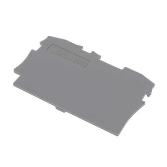 WAGO 2002 - 1291 End/Intermediate Plate, 0.8 mm, Gray - PLC ERA