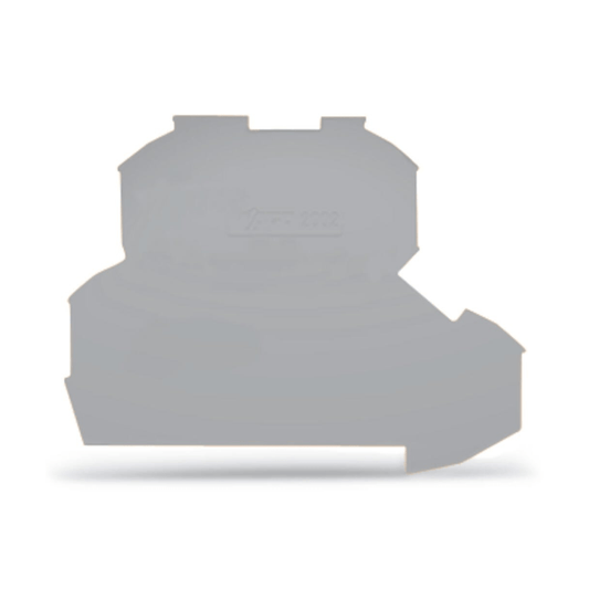 WAGO 2002 - 2291 End/Intermediate Plate, 0.8 mm, Gray - PLC ERA
