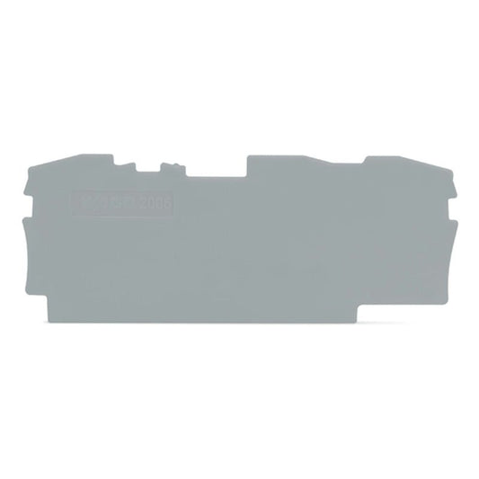 WAGO 2006 - 1391 End and Intermediate Plate, 1 mm Thick, Gray - PLC ERA