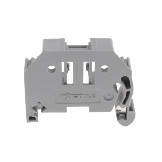 WAGO 249 - 117 Screwless End Stop, 10 mm, for DIN - Rail, Gray - PLC ERA