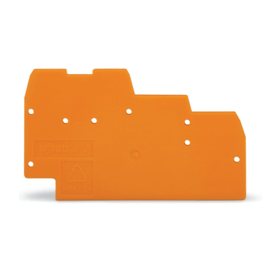 WAGO 270 - 319 End and Intermediate Plate for Triple - Deck Blocks - PLC ERA