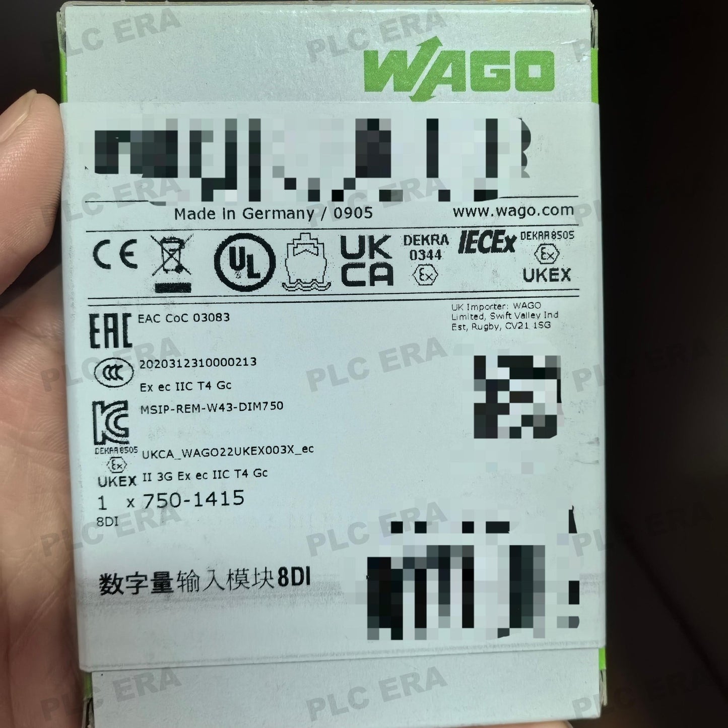 WAGO 750 - 1415 8 - Channel Digital Input Module 24 VDC 3 ms - PLC ERA