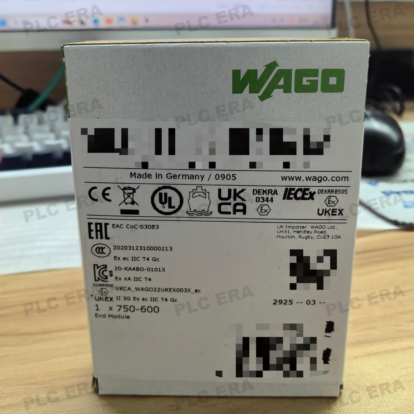 WAGO 750 - 600 End Module for 750 Series I/O System - PLC ERA