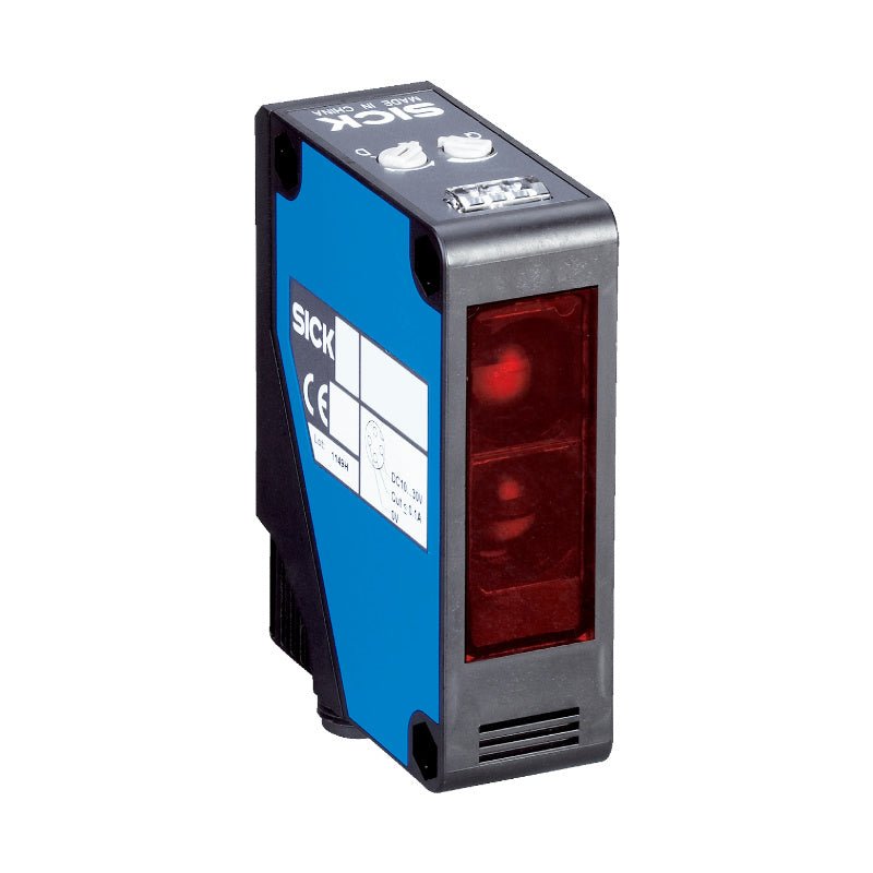 SICK WL280-2P4331 6044732 rectangular retro-reflective photoelectric sensor front view