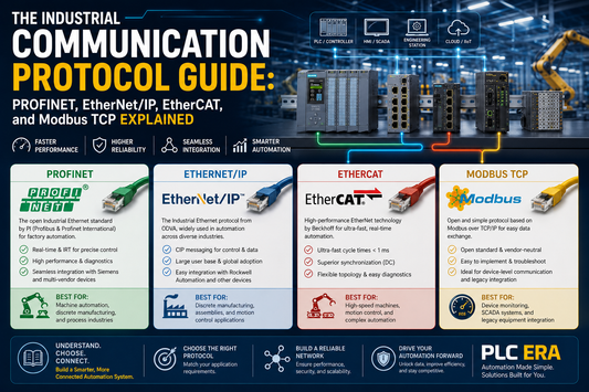 The Industrial Communication Protocol Guide: PROFINET, EtherNet/IP, EtherCAT, and Modbus TCP Explained