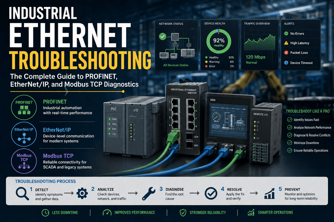 Industrial Ethernet Troubleshooting: The Complete Guide to PROFINET, EtherNet/IP, and Modbus TCP Diagnostics - PLC ERA