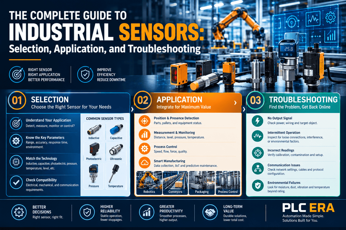 The Complete Guide to Industrial Sensors: Selection, Application, and Troubleshooting - PLC ERA