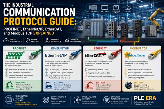 The Industrial Communication Protocol Guide: PROFINET, EtherNet/IP, EtherCAT, and Modbus TCP Explained - PLC ERA