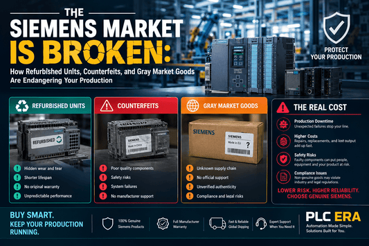The Siemens Market Is Broken: How Refurbished Units, Counterfeits, and Gray Market Goods Are Endangering Your Production - PLC ERA