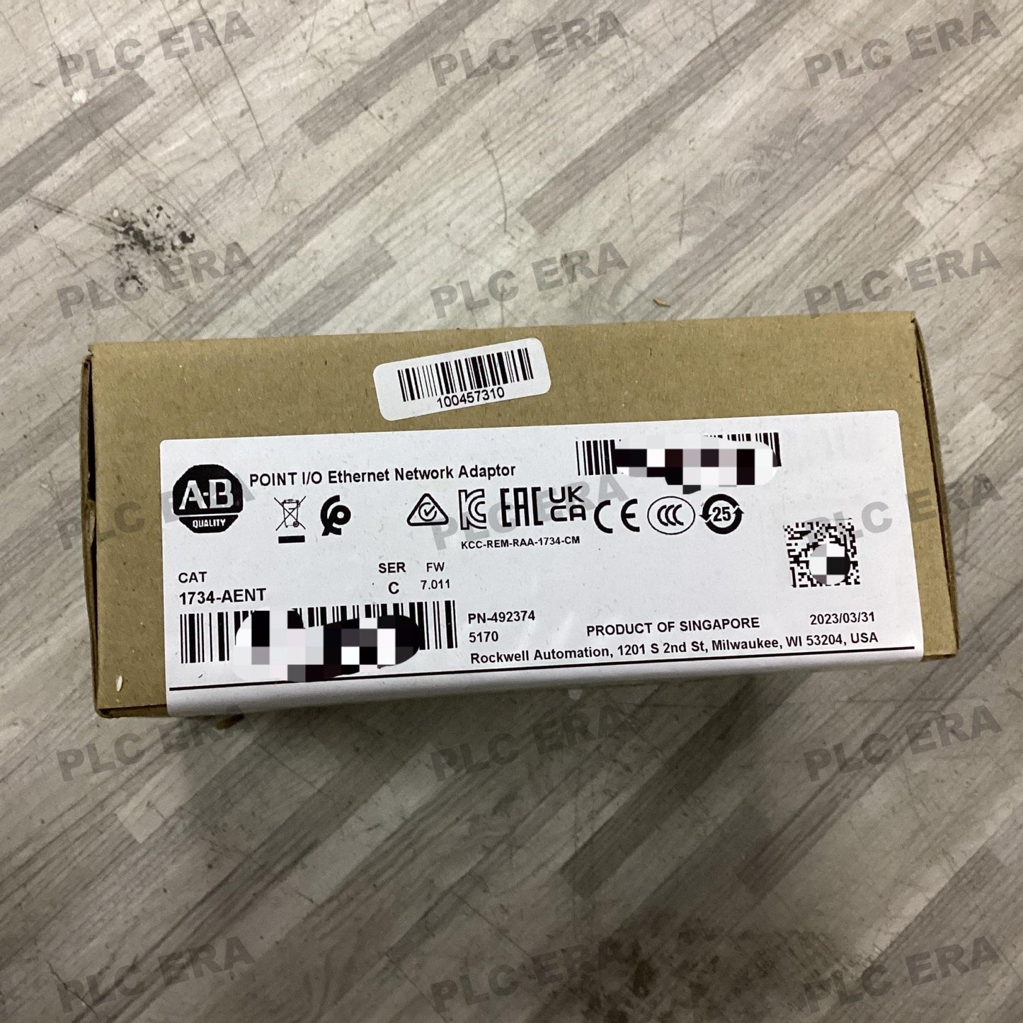 PLC ERA warehouse stocked with Original New Allen-Bradley 1734-AENT and industrial automation modules ready for global shipping