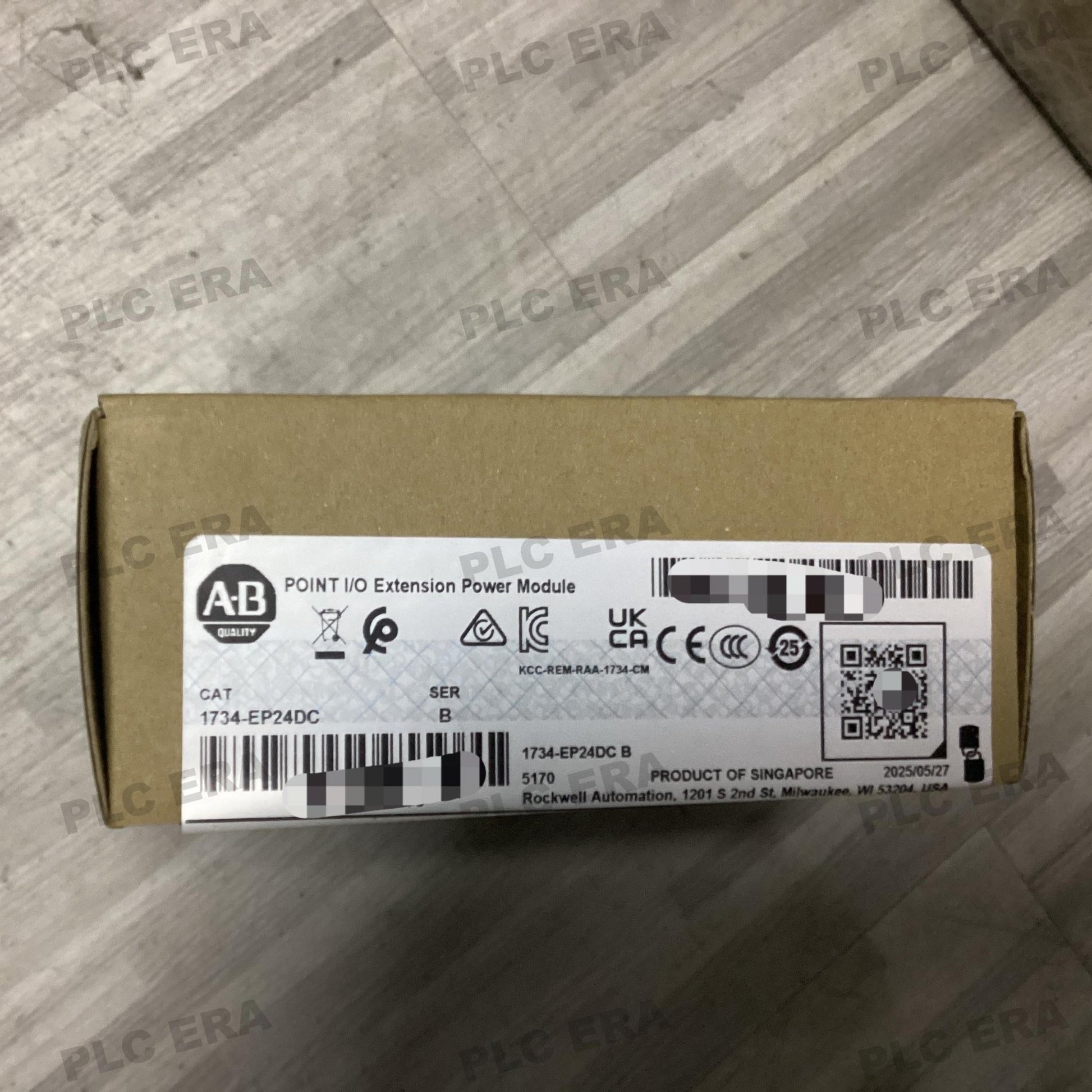 PLC ERA warehouse stocked with Original New Allen-Bradley 1734-EP24DC and industrial automation modules ready for global shipping