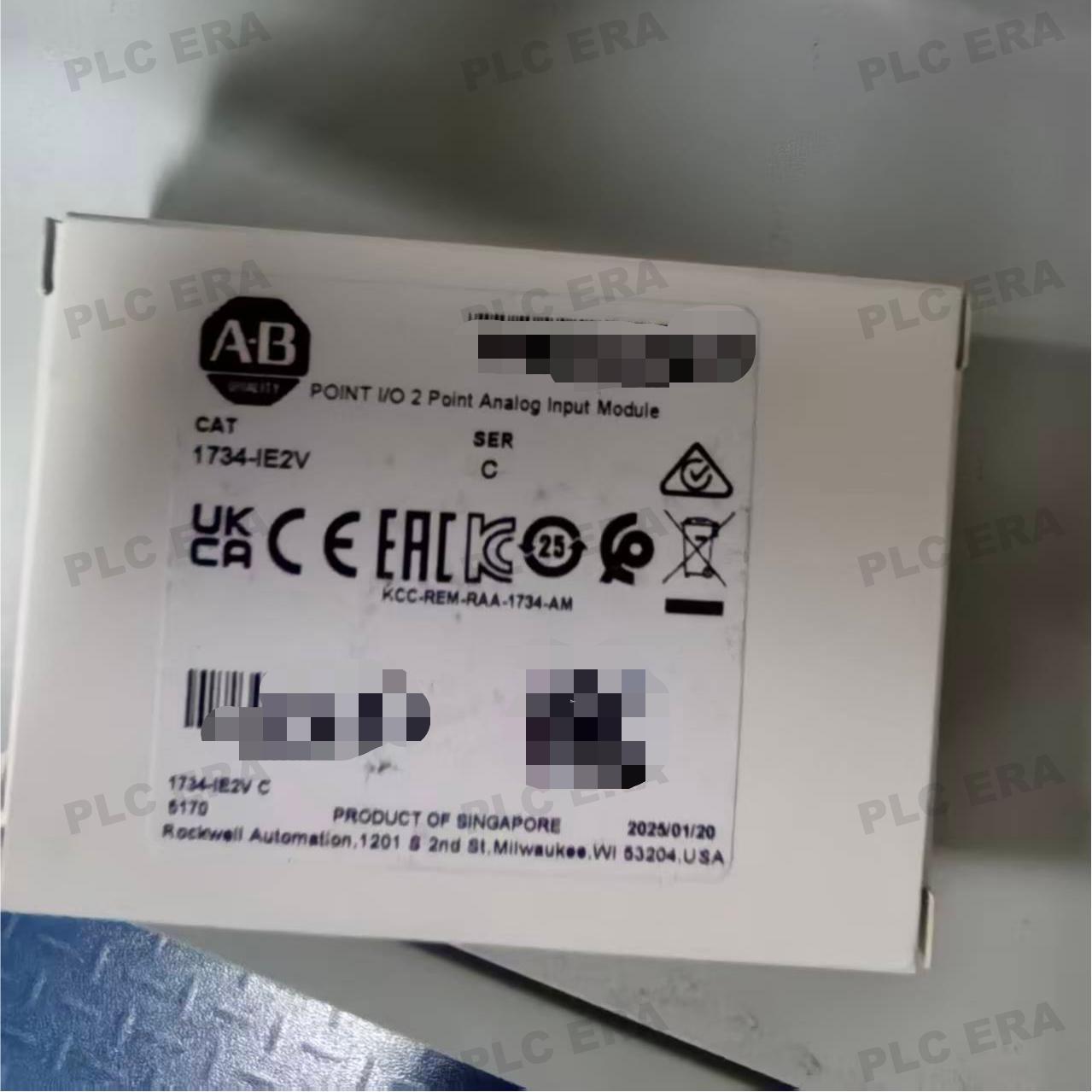 PLC ERA warehouse stocked with Original New Allen-Bradley 1734-IE2V and industrial automation modules ready for global shipping