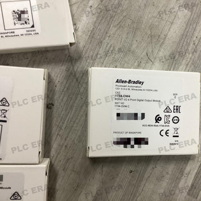 PLC ERA warehouse stocked with Original New Allen-Bradley 1734-OW4 and industrial automation modules ready for global shipping
