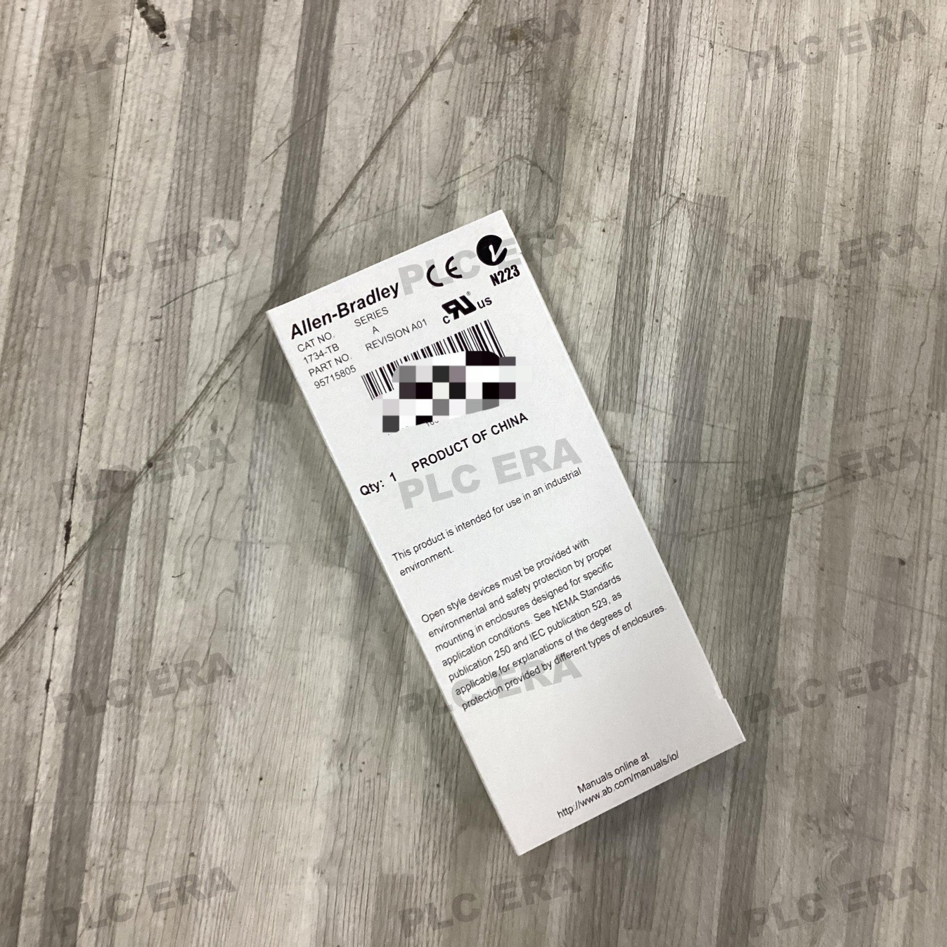 PLC ERA warehouse stocked with Original New Allen-Bradley 1734-TB and industrial automation modules ready for global shipping