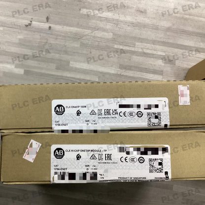 PLC ERA warehouse stocked with Original New Allen-Bradley 1756-EN2T and industrial automation modules ready for global shipping