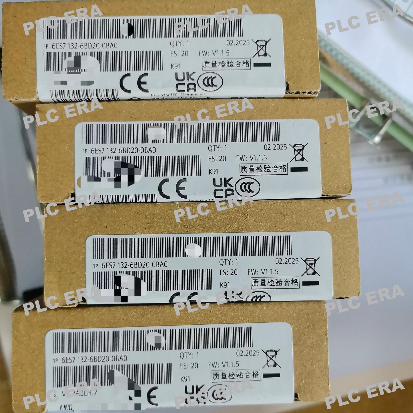PLC ERA warehouse stocked with Original New Siemens 6ES7132-6BD20-0BA0 and industrial automation modules ready for global shipping