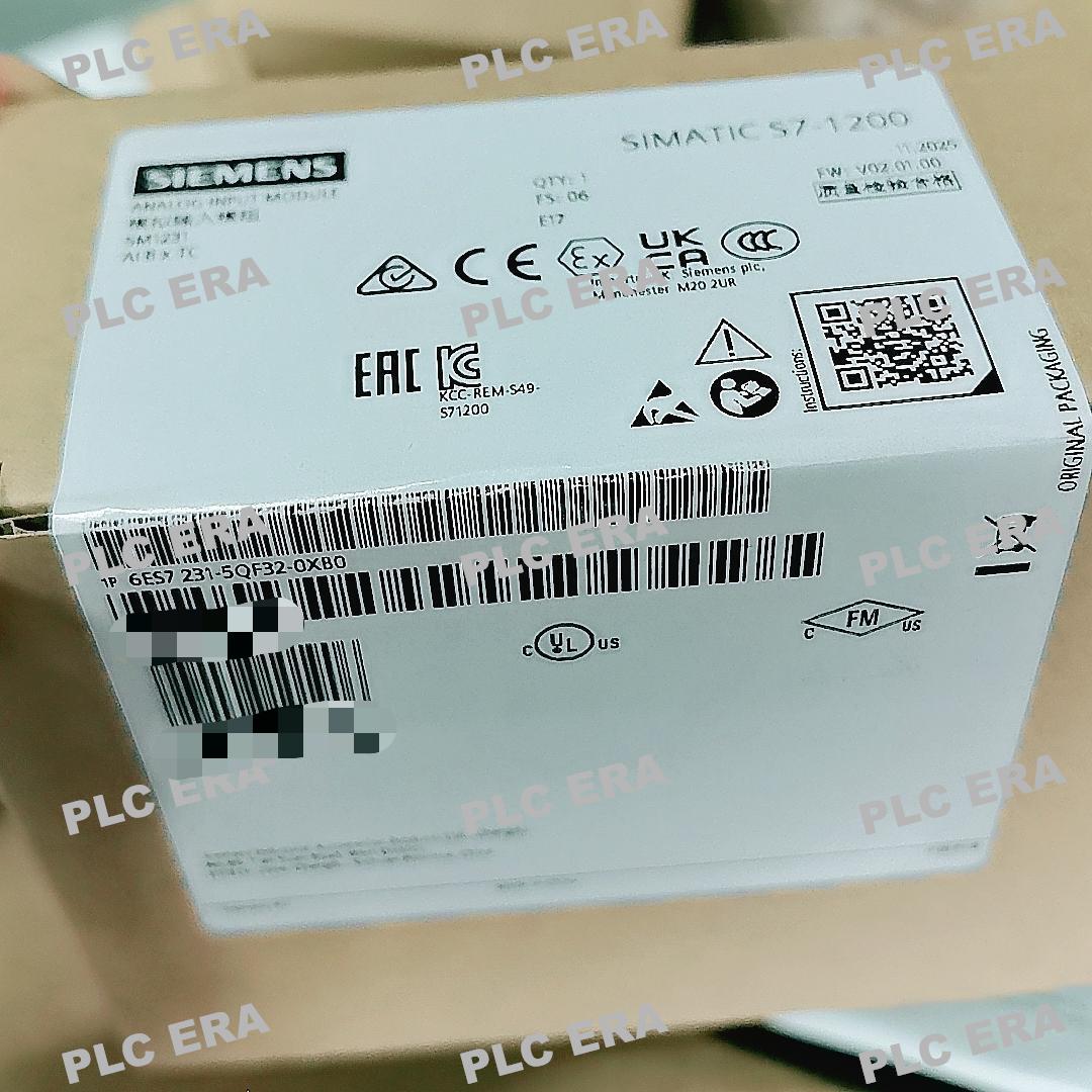 PLC ERA warehouse stocked with Original New Siemens 6ES7231-5QF32-0XB0 and industrial automation modules ready for global shipping