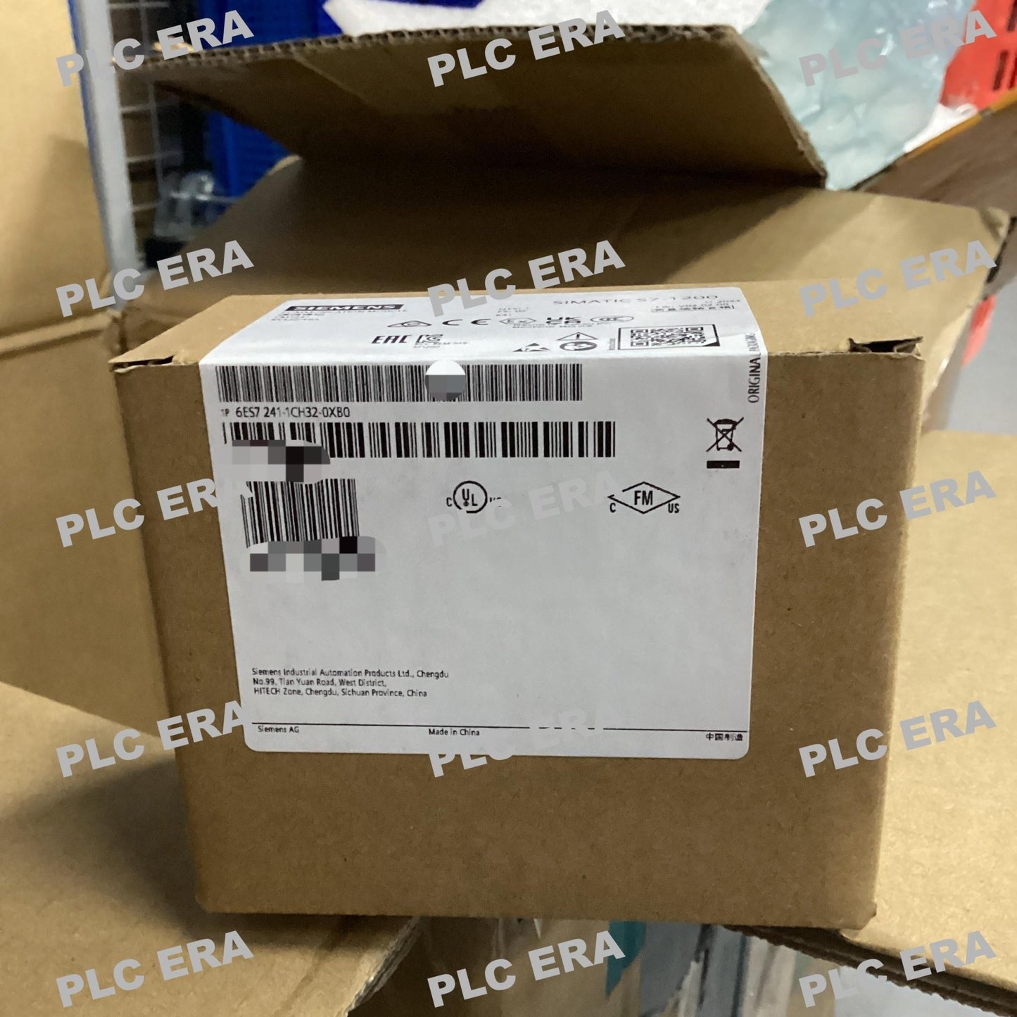 PLC ERA warehouse stocked with Original New Siemens 6ES7241-1CH32-0XB0 and industrial automation modules ready for global shipping